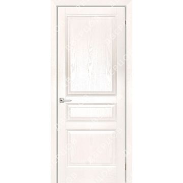 Межкомнатная дверь шпон Готика ясень белый глухая