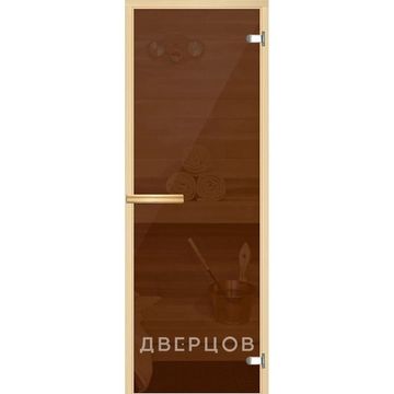 Дверь для сауны бронза тонированная ручка магнит