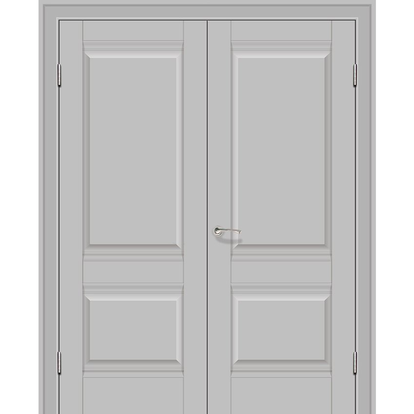 Фото двустворчатой распашной двери Кобальт 11.1 манхэттен глухая