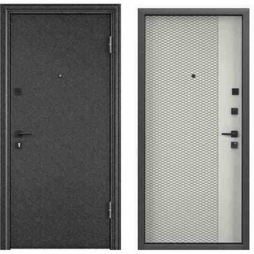 Входная cтальная дверь Torex Delta PRO MP чёрный шёлк D6-DL1 ПВХ ферро