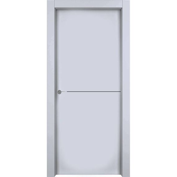Межкомнатная дверь эмаль 1001 M1 RAL 7047 глухая