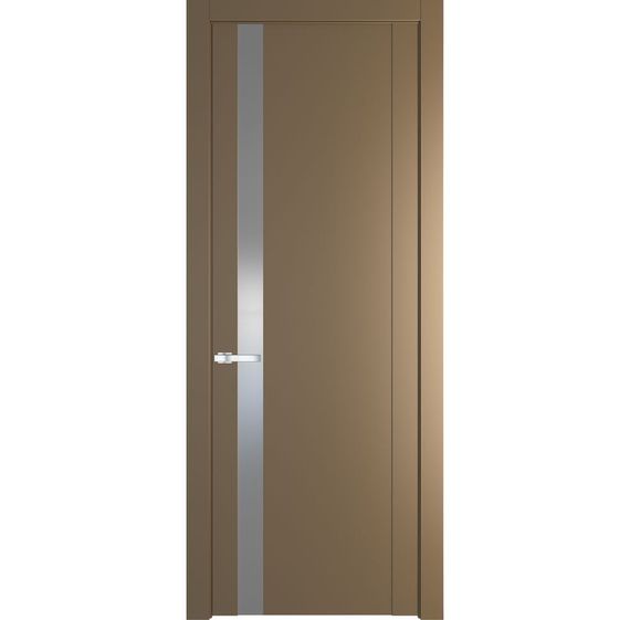 Межкомнатная дверь 1.2P перламутр золото остеклённая