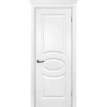 Межкомнатная дверь эмаль Текона Смальта 12 молочная RAL 9010 глухая