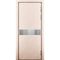 Маятниковая влагостойкая дверь Kapelli кремовый RAL 9001 с отбойной пластиной посередине