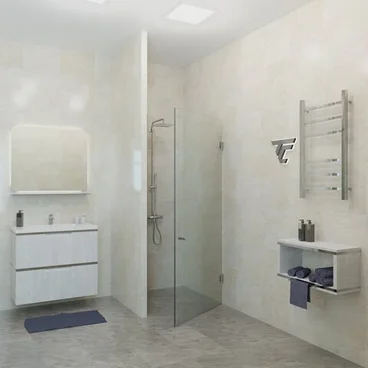 Душевая дверь на петлях к стене ДС-2