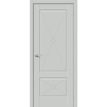 Межкомнатная дверь эмалит Прима-12.2 grey matt глухая