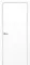 Межкомнатная дверь экошпон Неаполь 1 белый снежный алюминиевая кромка глухая