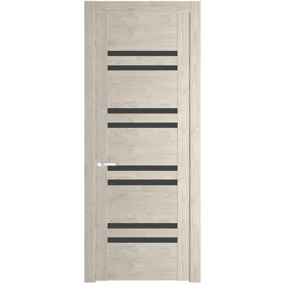 Межкомнатная дверь 1.6N каштан светлый остеклённая