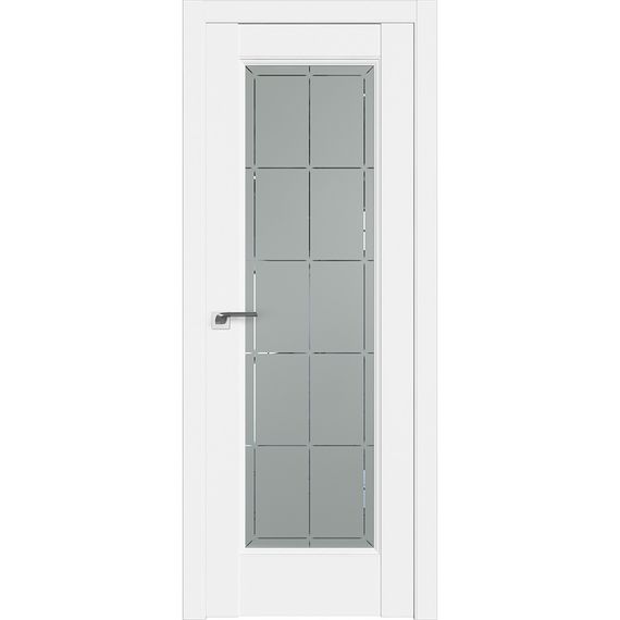 Фото межкомнатной двери экошпон Profil Doors 92U аляска остеклённая