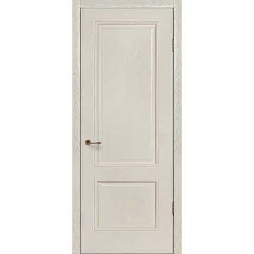 Межкомнатная дверь шпон Прага ваниль глухая