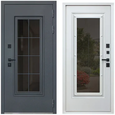 Входная уличная дверь Titanium с окном