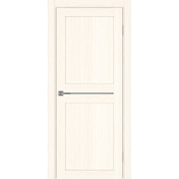 Межкомнатная дверь экошпон Турин 520.121 ясень светлый остеклённая