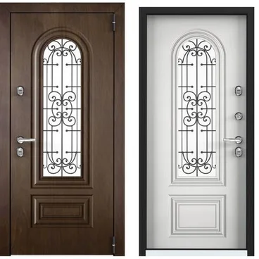 Входная дверь Cottege SNG-2M ФM Американский орех SNG-2 КТ белый