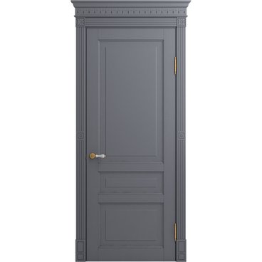 Межкомнатная дверь массив бука Viporte Бергамо тауп глухая