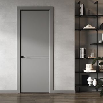 Межкомнатная дверь керамик MN 3 серый глухая