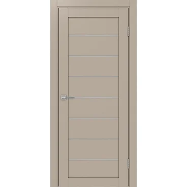 Межкомнатная дверь экошпон Турин 508.12 мокко остеклённая