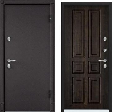 Входная стальная дверь Torex Snegir 20 MP букле коричневый S20-08 КТ дуб мореный