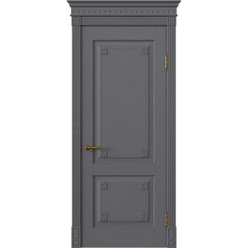 Межкомнатная дверь массив дуба Viporte Флоренция графит глухая