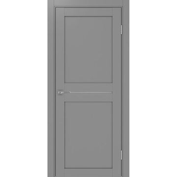 Межкомнатная дверь экошпон Турин 520.121 серый остеклённая