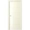 Фото межкомнатная дверь эмаль Геометрия 7 слоновая кость стекло белое