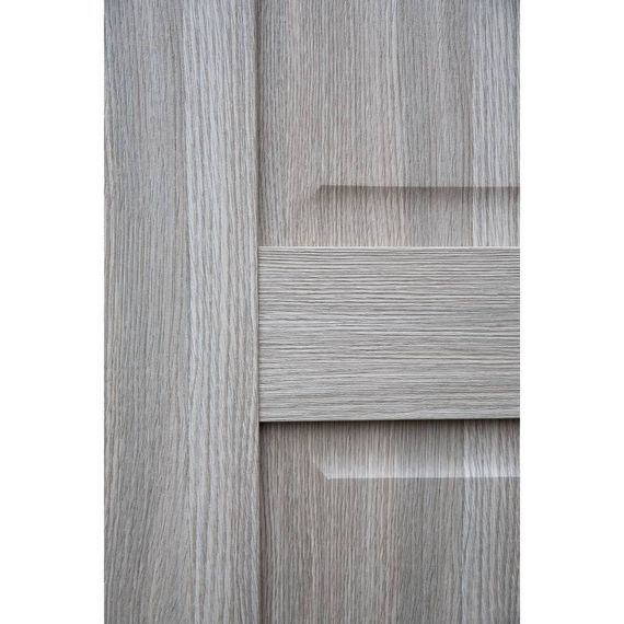 Межкомнатная дверь экошпон Классик 2 неаполь дымчатый остеклённая