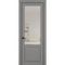 Фото межкомнатной двери керамик NC 4 серый остеклённая