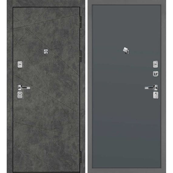 Входная дверь Урбан-127 панель гладкая графит
