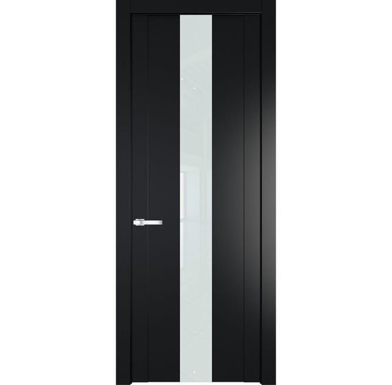 Межкомнатная дверь 1.9P блэк остеклённая