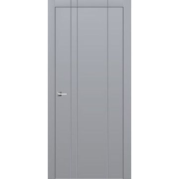 Межкомнатная дверь эмаль Ofram Линнея 12 серая глухая