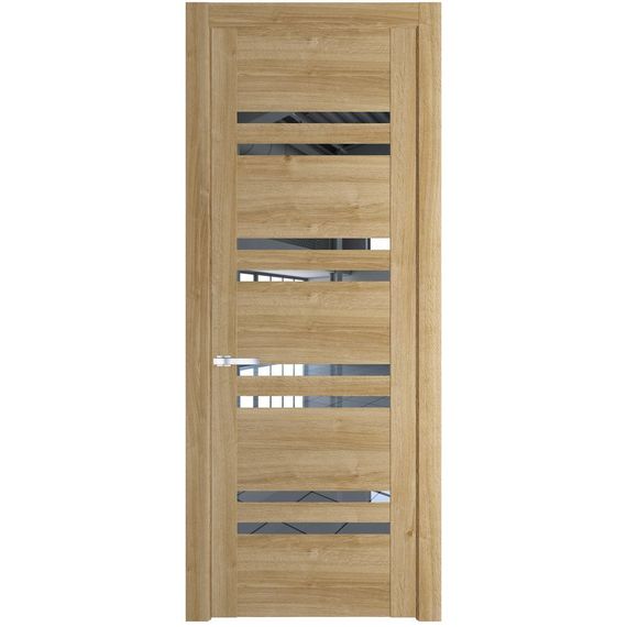 Межкомнатная дверь 1.6N дуб карамель остеклённая