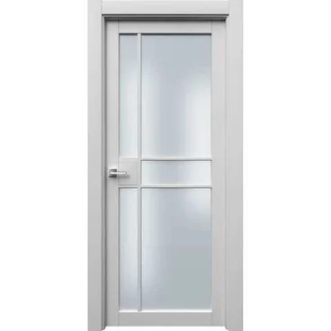 Межкомнатная дверь эмаль Ронда 2 белая остеклённая