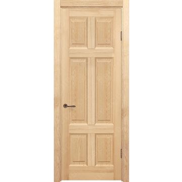 Межкомнатная дверь массив сосны Дверцов Граттери глухая