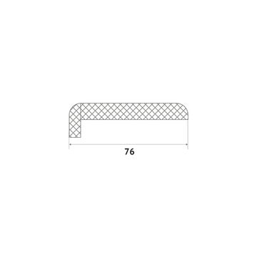 Наличник дверной прямой телескопический Ofram 76х12х2150 мм