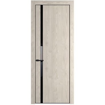 Межкомнатная дверь 21NA каштан светлый остеклённая