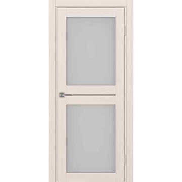 Межкомнатная дверь экошпон Турин 520.222 ясень перламутровый остеклённая