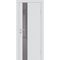 Фото межкомнатной двери экошпон Profilo Porte P-10 агат остеклённая кромка ABS в цвет полотна стекло Lacobel серый