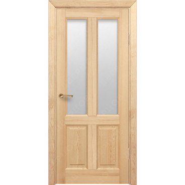 Межкомнатная дверь массив сосны с ламелью Дверцов Авиано остеклённая