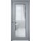 Фото межкомнатной двери эмаль Дверцов Модена 1 RAL 7047 остеклённая