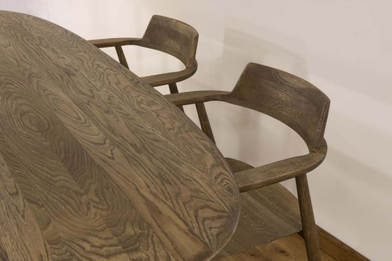 Стол Пьемонт обеденный цвет дуб седой из массива дуба