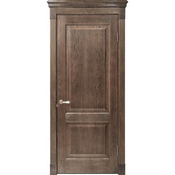 Межкомнатная дверь массив дуба Alvero Шале винтаж глухая