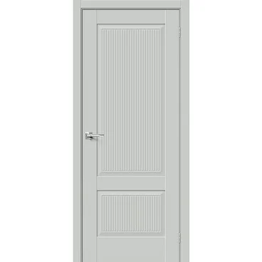 Межкомнатная дверь эмалит Прима-12.7 grey matt глухая