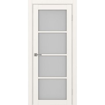 Межкомнатная дверь экошпон Турин 540.2222 бежевый остеклённая