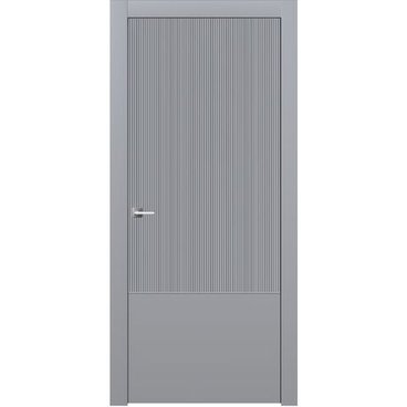 Межкомнатная дверь эмаль Ofram Линнея 9 серая глухая