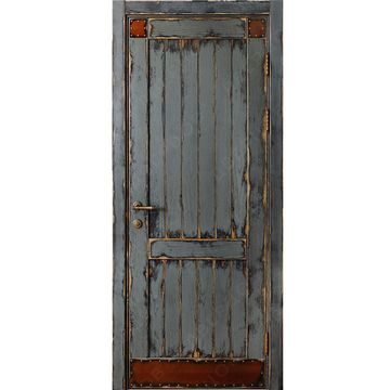 Межкомнатная дверь массив дуба Лофт Палермо глухая