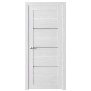 Межкомнатная дверь Сеул экошпон кедр снежный со стеклом