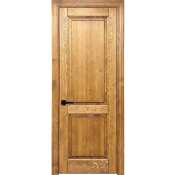 Фото межкомнатной двери массив сосны Дверцов Ливорно глухая светлый орех