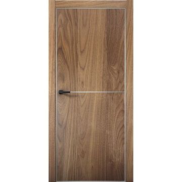 Межкомнатная дверь Плутоний 2 орех пекан глухая