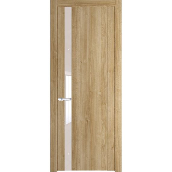 Межкомнатная дверь 1.2N дуб карамель остеклённая