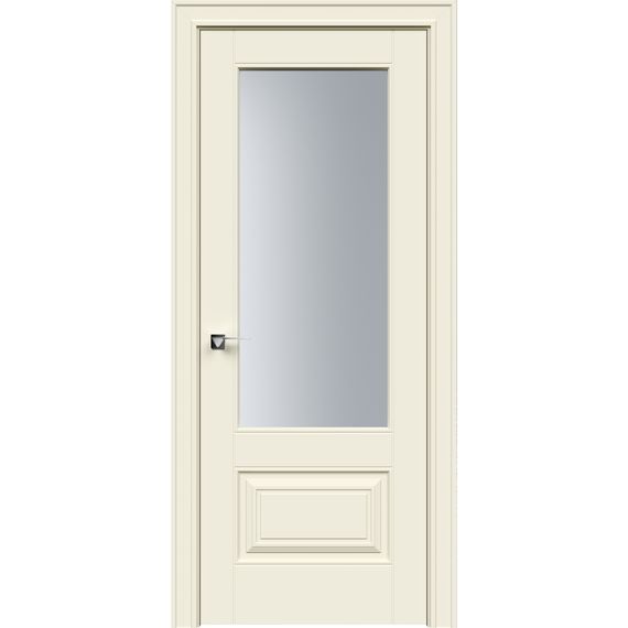 Фото двери Дельта 2 эмаль RAL 9001 остеклённая