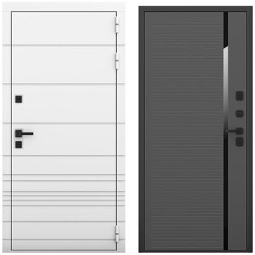 Входная дверь Бионика белый матовый панель пиано